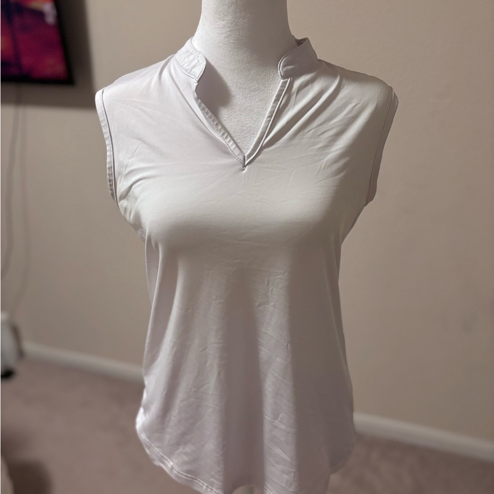 White Sleeveless Women's Top
